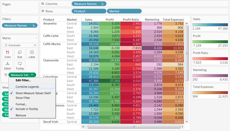 Tableau format axis labels