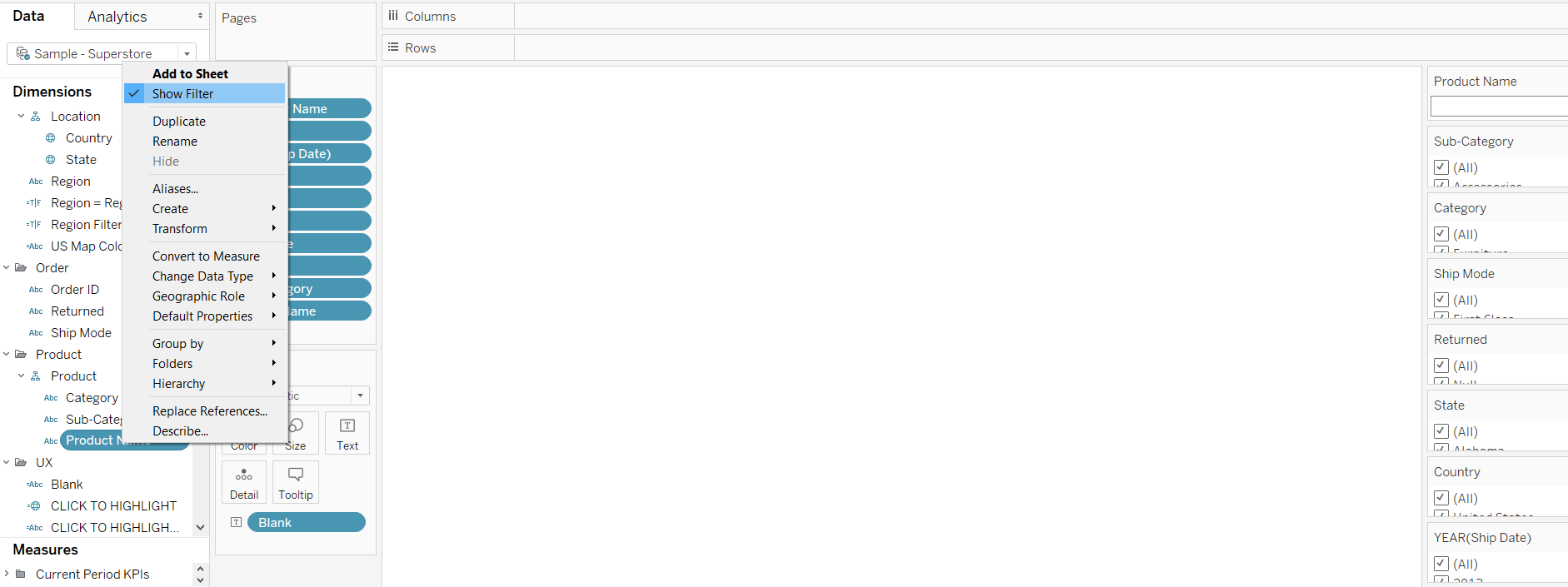 Dashboard Element 4 The Global Filters Tab Playfair Data