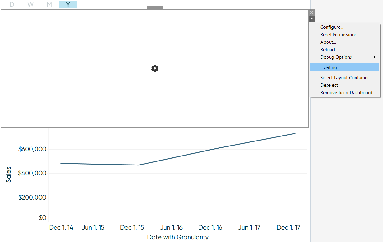 Making a Tableau Dashboard Extension Object Floating Ryan Sleeper